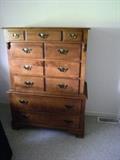 Tell City American Republic Hard Maple Chest on Chest 55"hx40"wx20"D