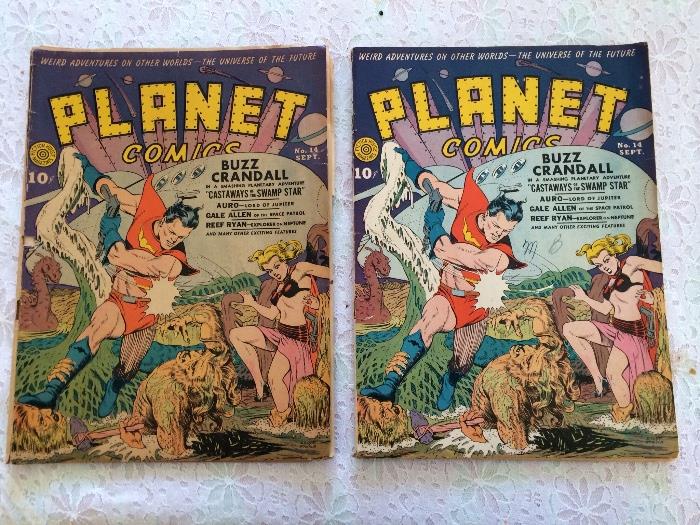 2 VG Golden Age Planet Comics Issues