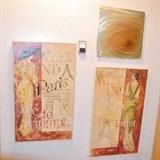 Wall art, contemporary and vintage