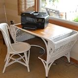 Wicket Desk and Chair, HP All in One Printer (fairly new)