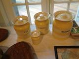 NOTE: THIS 4 PIECE CANISTER SET WERE USED AS PROPS FROM THE MOVIE "THE EXORCIST"