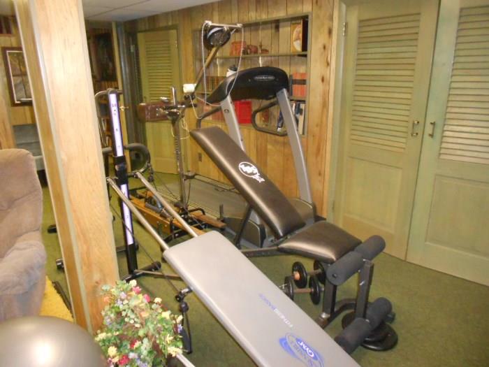 EXERCISE EQUIPMENT AND FREE WIEGHTS