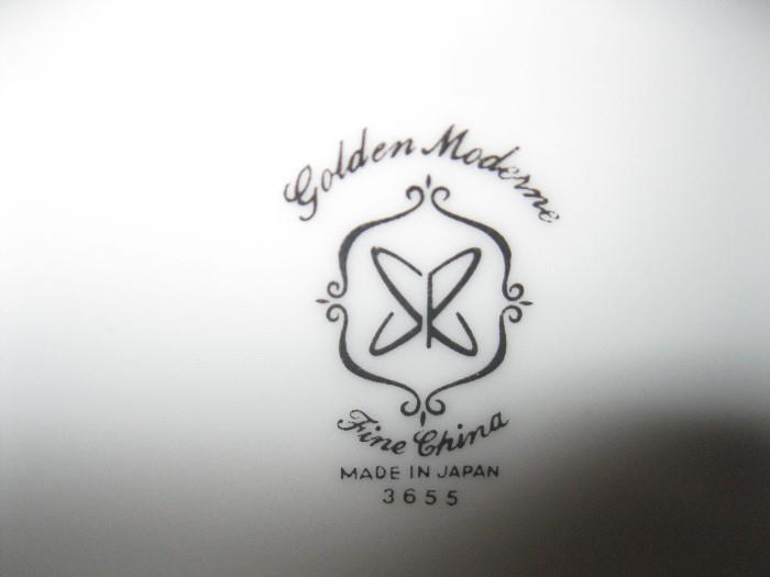Golden Modern Fine China - $125 set