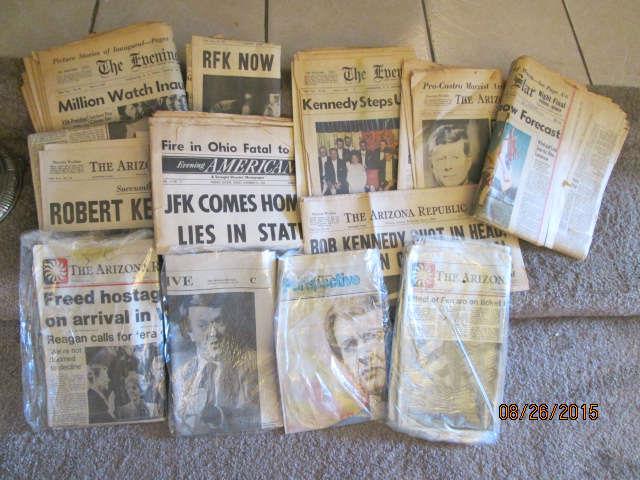 Kennedy - newspapers & others