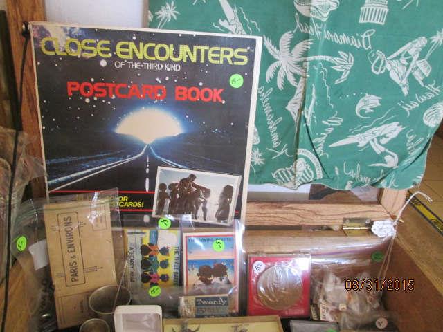Close Encounters postcard book and many others