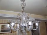 VENETIAN GLASS CHANDELIER!