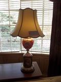 OLD BOHEMIAN HANDPAINTED LAMP