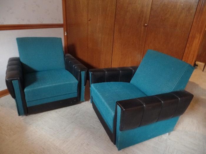 These fab chairs have a matching couch