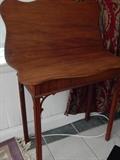 Antique card table. Lovely legs!
