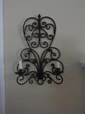 One of two wall sconces.