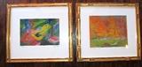 PAIR OF PASTELS ON PAPER SIGNED "A KRIBIEL" ONE SIGNED OCTOBER 26, 1922 THE OTHER SIGNED JULY 6, 1928