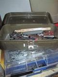 TOOL BOXES AND CASES OF BOLTS