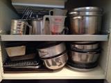 Cookware, bakeware, pots, pans