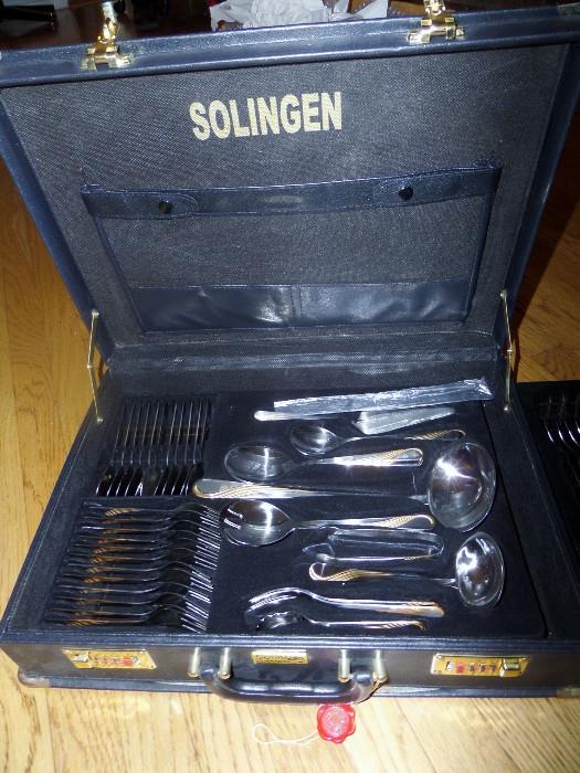 Soligen (Germany) 12 setting flatware set with all serving pieces