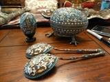 Russian Sterling Silver and Enamel