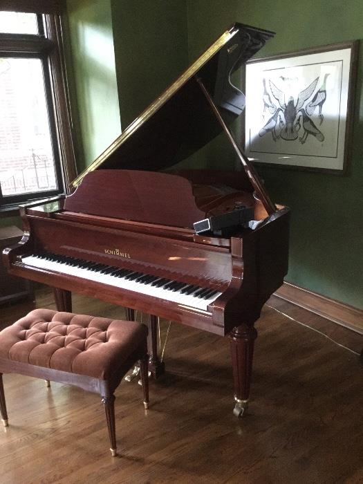 Schimmel 5'10" traditional grand mahogany piano 