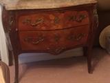 Beautiful Antique French chest/commode with marble top