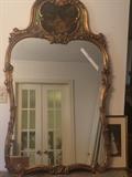 trumeau mirror over the french chest