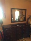 vintage Mahogany dresser and mirror