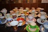 Extensive demitasse collection