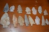 Great arrowhead and rock collections