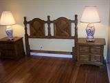 Beautiful Matching Queen Thomasville Headboard & Night Stands, 
