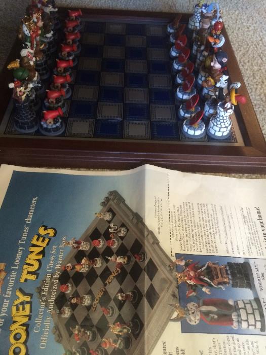 Looney Tunes chess set by Franklin Mint
