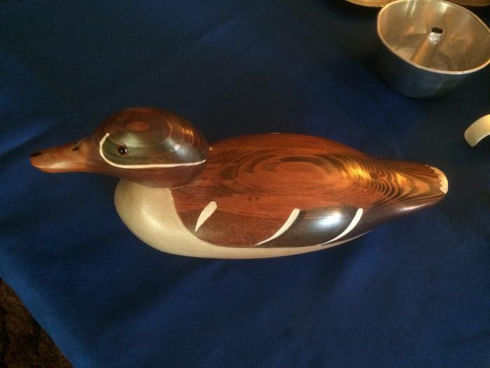 Wooden duck by Ed Hearst 1984