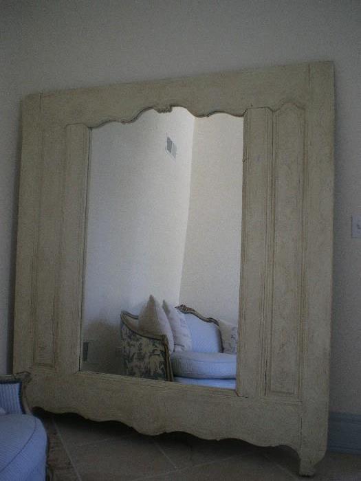 Huge Rustic Wood Mirror