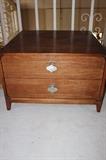 Brown Saltman nightstand.