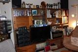 Complete teak bookcases/entertainment cabinets.