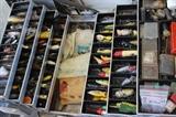 Amazing box of fishing lures.