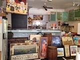Art: originals, prints, oils, antique, and metal advertising. Plus a whole bunch of different wine barrels.