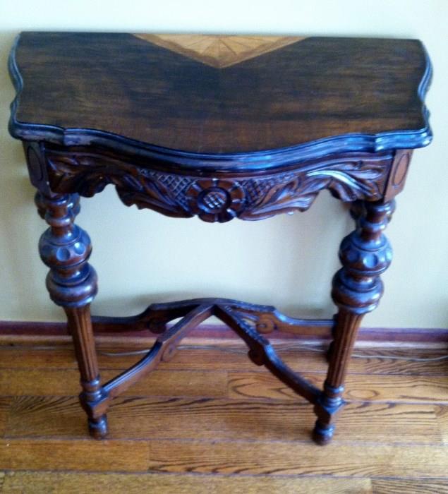inlaid accent table