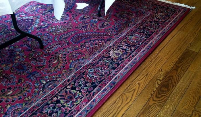 Karistan 9 x 12 American oriental rug (reds and blues)