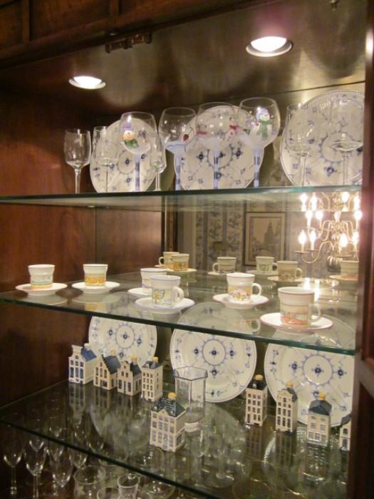 Balance of Royal Copenhagen china and other items.