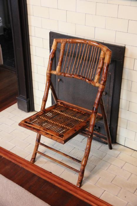 bamboo folding chair