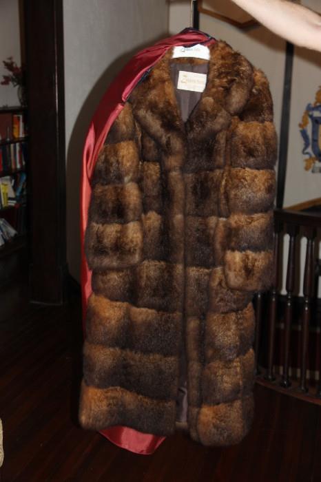 vintage fur won as a prize during an appearance on The Price is Right.