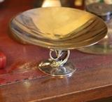 Tiffany & Co. sterling silver compote with dolphin detail