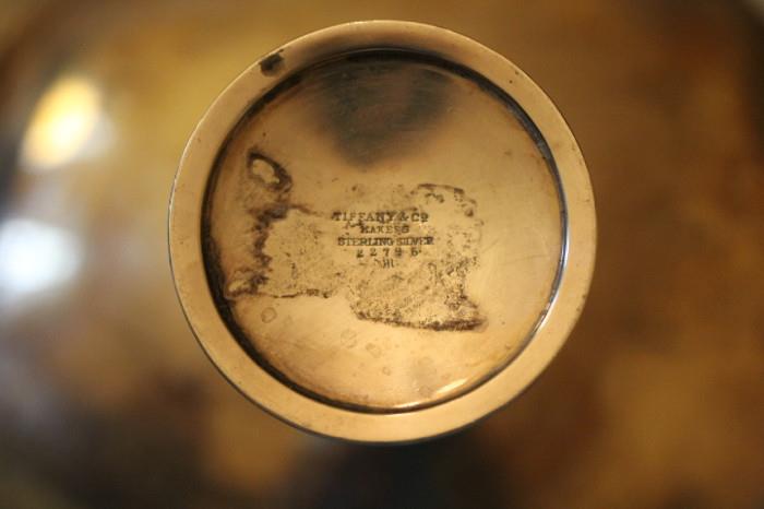 Tiffany & Co. mark on sterling compote