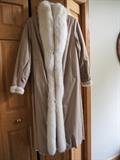 Full length mink coat. Reversible to rain coat