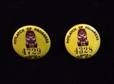 Golden Potlatch buttons circa 1938
