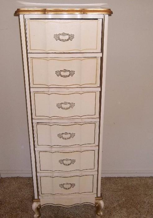 Upright French Provencal Style chest