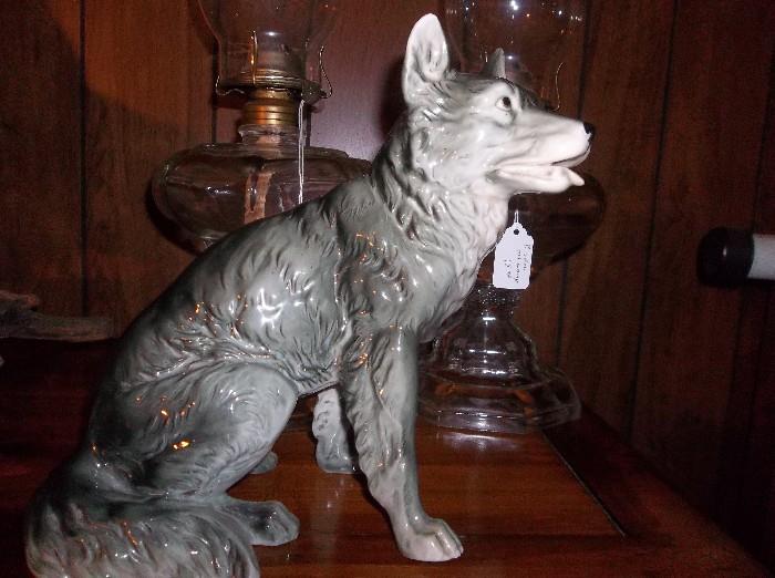 ceramic wolf