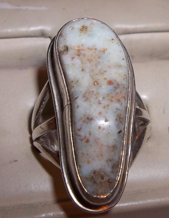 Tom Willeto sterling silver turquoise ring