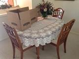 Vintage dining table and chairs