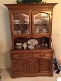Oak china cabinet