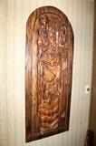 Witco "Three Wise Men" large carved wood wall hanging