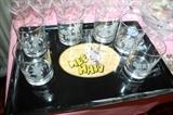 Hee Haw bar glasses and tray - only given to cast members!