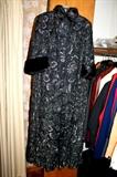 FABULOUS Lillie Rubin custom embroidered dress and fur-trimmed coat made for Mary Campbell. Worn to Richard Nixon's inauguration. This is one of the most beautiful pieces of vintage clothing we have ever seen. Exquisite detail and quality!